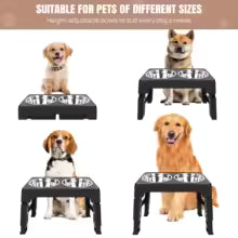 Ciotole rialzate per cani in acciaio Inox